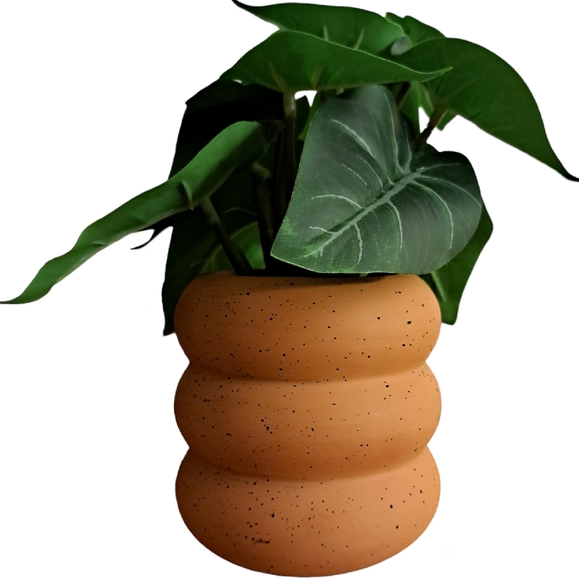 Realistic Faux Plant in Bubble Pot - Picture 1 of 4
